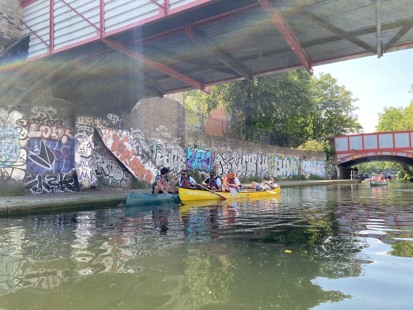 2 seater Canoe Rental in Ladbroke Grove - Entering Canalside Basin and learning your canoe fast