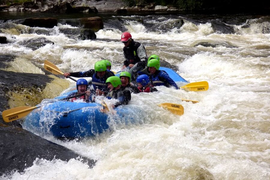 Aberfeldy: Rafting on the River Tay - Meeting at Splash and getting geared up the right way