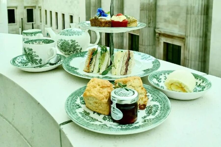 Afternoon Tea at the British Museum - What you actually eat: sandwiches, pastries, and the real star, scones