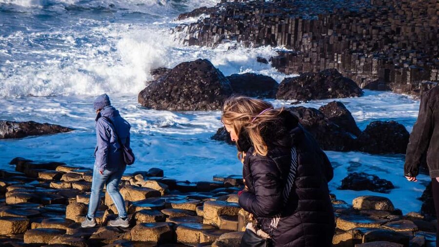 Belfast: Giant's Causeway & Irish Castles Tour -WIFI onboard - Dunluce Castle: Ruins, Cliffs, and North Atlantic Views