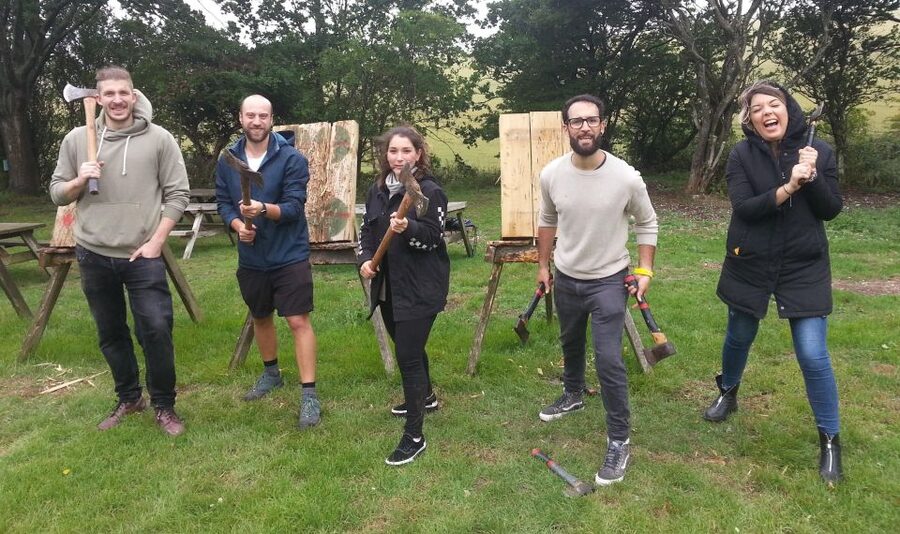 Brighton: Axe Throwing - The Arsenal: Ninja Axes, Tomahawks, Knives, and Double-Handed Axes