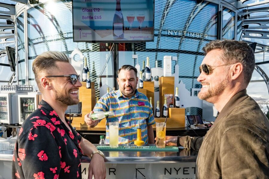 Brighton: i360 Entry & Champagne (Soft Drink for Under 18s) - Weather guarantee on poor visibility days: your backup plan