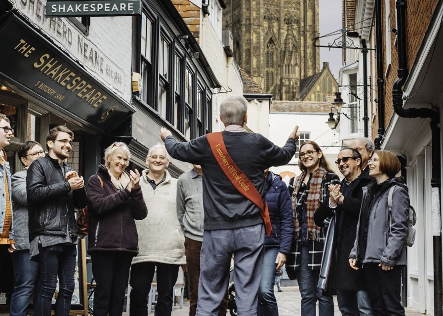 Canterbury: Private Guided Walking Tour with Official Guide - Quirky Canterbury Stops: Crooked House, Weavers, and That Famous Stool