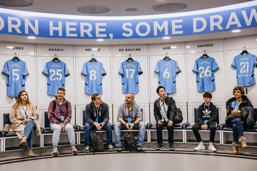 Etihad Stadium: The Manchester City Stadium Tour - Home team dressing room, the audio-visual show that lands