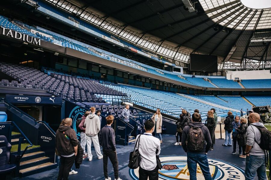 Etihad Stadium: The Manchester City Stadium Tour - The Tunnel Club hospitality suite, where comfort meets matchday