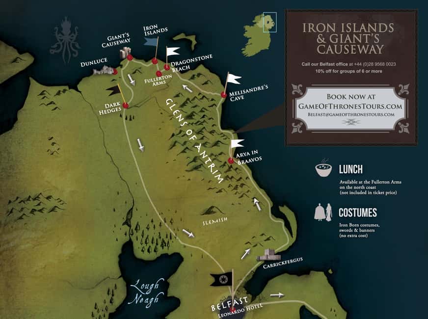 From Belfast: Iron Islands & Giant's Causeway - Meeting Belfast: the coach day that starts right at Leonardo Hotel