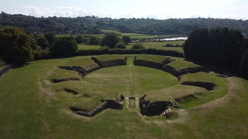 From Cardiff: Caerleon, Tintern Abbey and Three Castles Tour - The route: medieval walls, abbey ruins, and Roman Britain