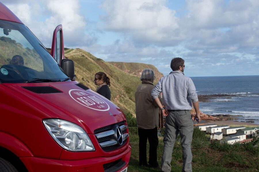 From Edinburgh: Viking Coast & Alnwick Castle Day Tour - Guides and small-group energy on the Mercedes mini-coach