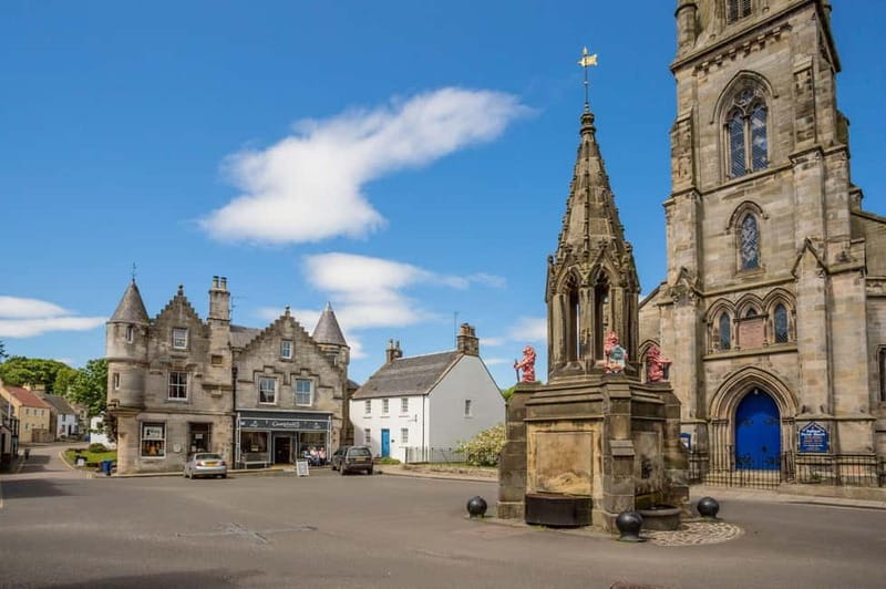 From Glasgow: Castles, Clans & Outlander Day Tour - Culross to Cranesmuir: Cobblestones, Free Time, and Claire’s Herb Garden