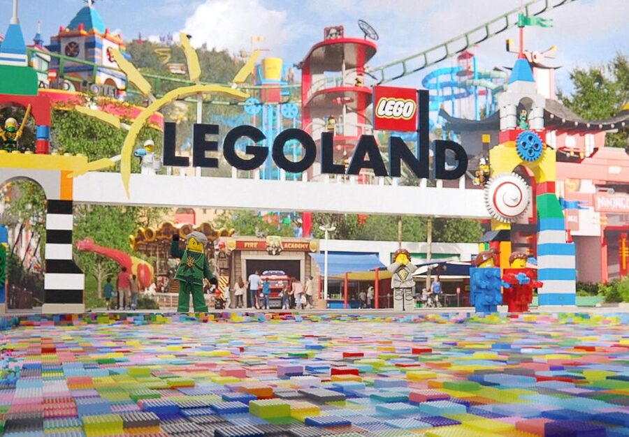 From London: LEGOLAND® Windsor Resort Entry & Coach Transfer - Minifigure Speedway, the dueling rollercoaster moment families talk about