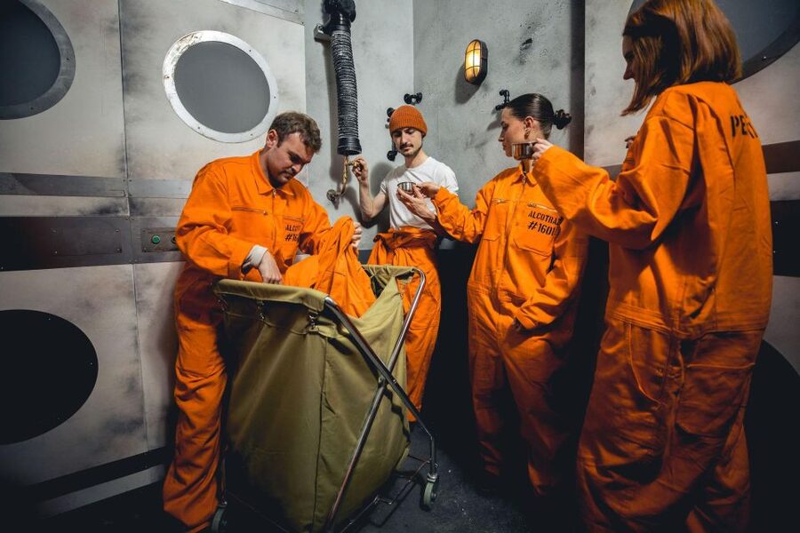 Liverpool: Alcotraz Immersive Prison Cocktail Experience - The storyline in Cell Block Three-Six: Warden, guards, and Inmate Cassidy