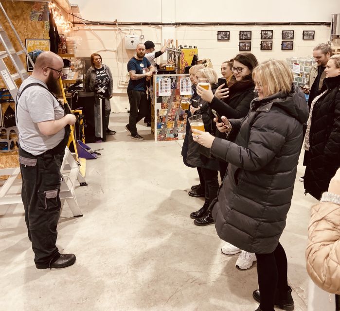 Liverpool: Brewery Bus Tour with 12 Beer and Pizza - Transportation and finish points: getting back without thinking too hard