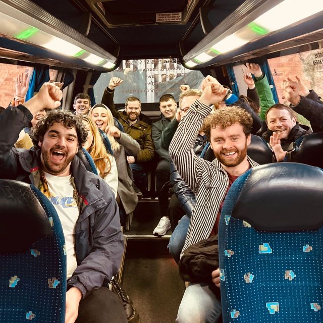Liverpool: Brewery Bus Tour with 12 Beer and Pizza - Secret stops and timed tastings: how the 4-hour flow really works