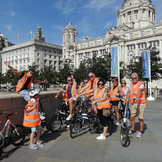 Liverpool: City Centre Highlights Tour on eBikes - Meeting at Liverpool Cycle Tours Ltd and Getting Set to Ride