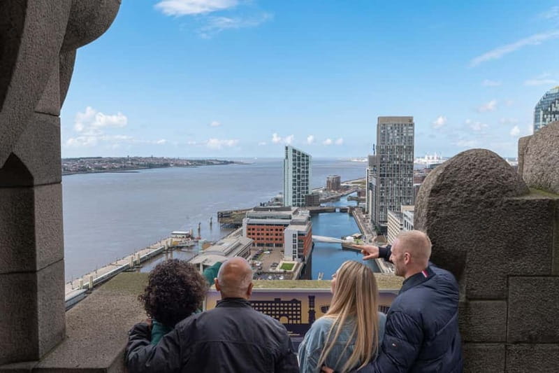 Liverpool: Royal Liver Building 360° Tower Tour - Visitor Centre time: Liver Birds, the building archive, and the clockface video wall
