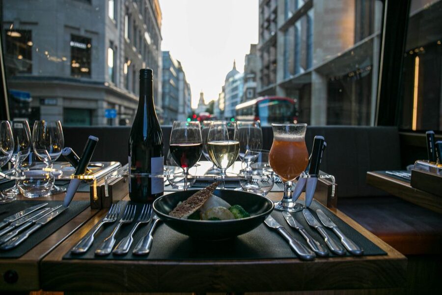 London: 4 Course Lunch Tour by Luxury Coach Bustronome - The Route: From St. Paul’s and the Tower to Westminster and the West End