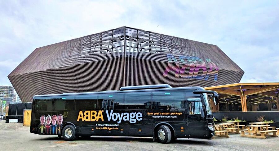 London: ABBA Voyage Express Bus and Optional Concert Ticket - On the Coach: Wristbands, Video, and ABBA Playing the Whole Way