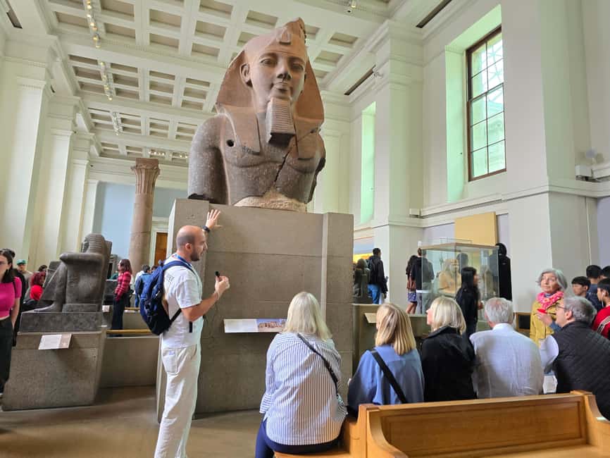 London: British Museum Guided Tour with Priority Timeslots - Getting in fast: priority timeslots and the yellow-flag meeting