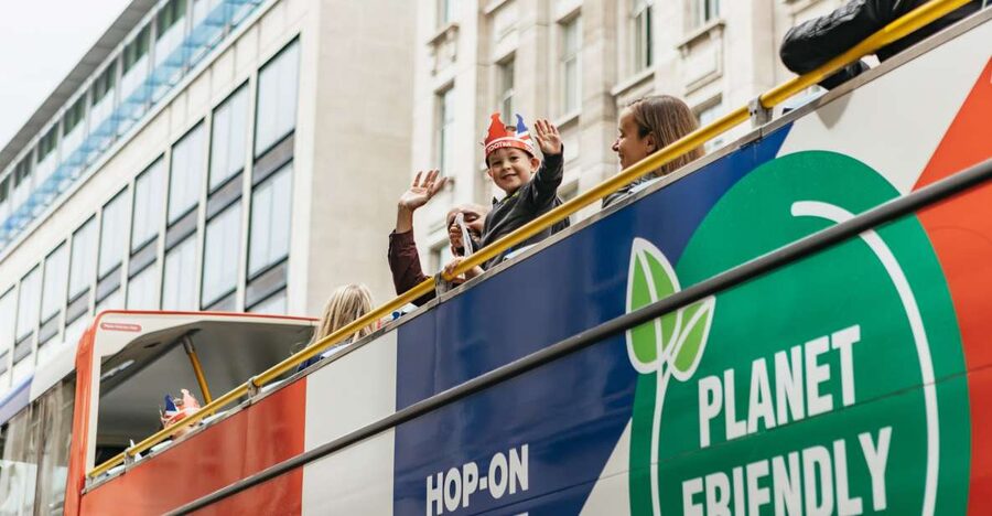 London: Children's Open Top Bus Tour - Pall Mall and Downing Street: the headline-address part of London
