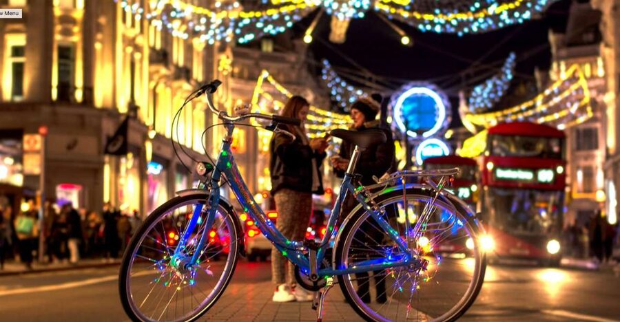 London Christmas Lights Bike Tour - Covent Garden and Trafalgar Square to Close the Night