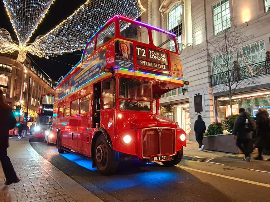 London: Christmas Lights Tour by Vintage Bus - Practical tips for a comfy, photo-friendly open-top night
