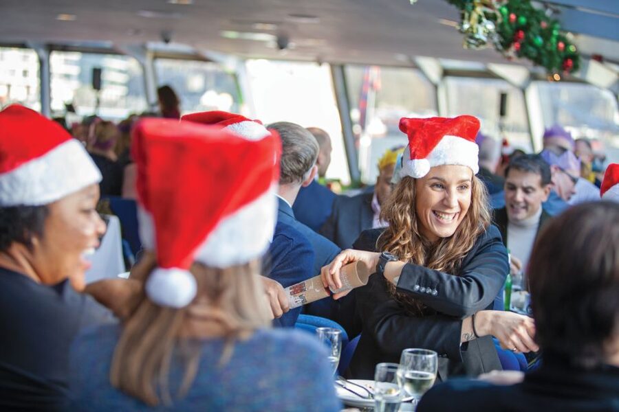 London: Christmas Party Lunch Cruise - Live festive music, dancing, and keeping the mood going