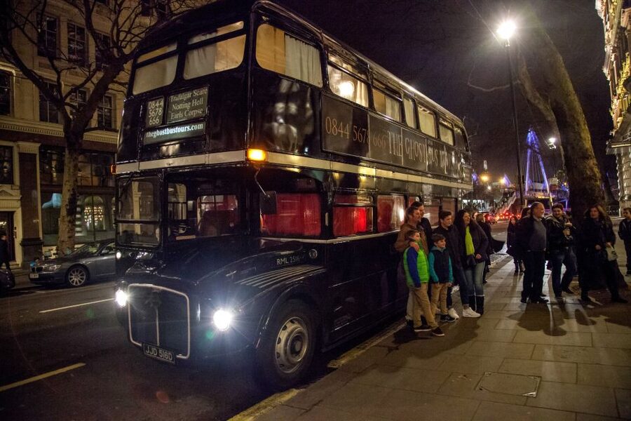 London: Comedy Horror Ghost Tour on a Bus - The on-board cast and your conductor, from Cedric to Stan to Oliver