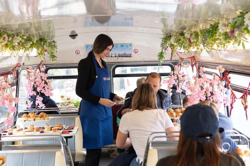 London: Great British Afternoon Tea Bus Tour - Afternoon tea service while you cruise London