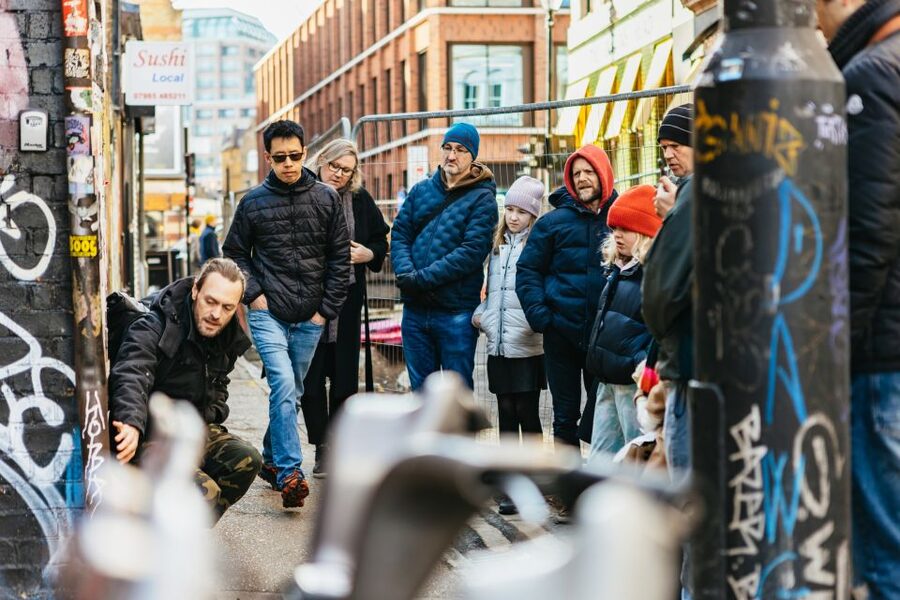 London: Half-Day Street Art Tour and Workshop - Where You Start: White Goat Statue at Old Spitalfields Market