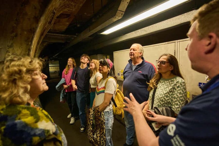 London: Hidden Tube Tour - Green Park Station - Dover Street passageways and lift landings: seeing old circulation patterns