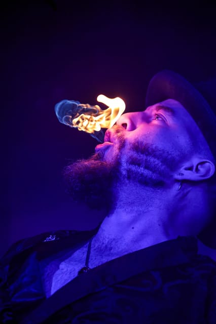London: Kabaret Exposé - The show itself: candlelit power, dominance and surrender, and fire