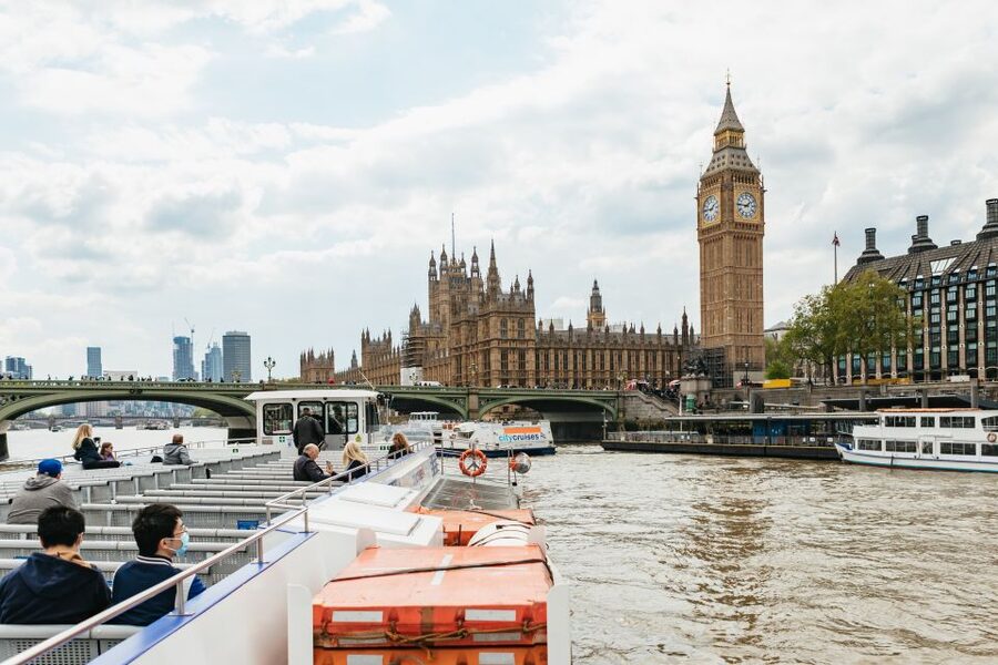 London: River Thames Hop-On Hop-Off Sightseeing Cruise - Culture ships and modern skyline, from HMS Belfast to the Shard