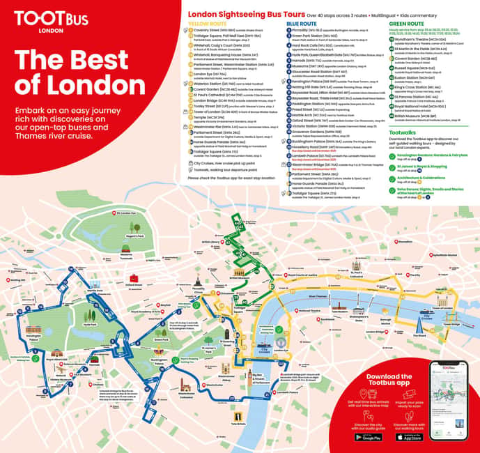 London: Tootbus Hop-on Hop-off (Optional River Cruise) - The built-in walking tours: how to use them without getting lost