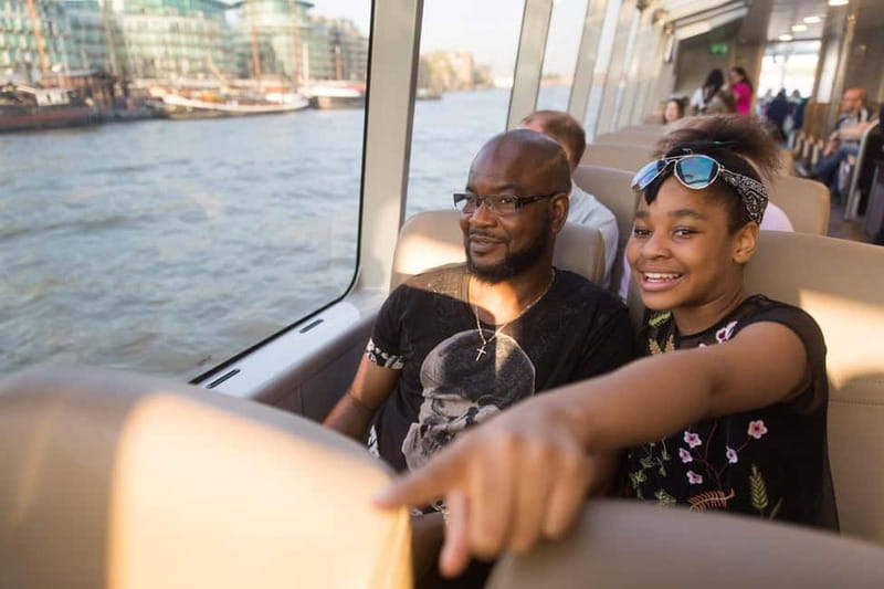 London: Uber Boat by Thames Clippers Return River Ticket - What you see from the water, from Tower Bridge vibes to East London pace
