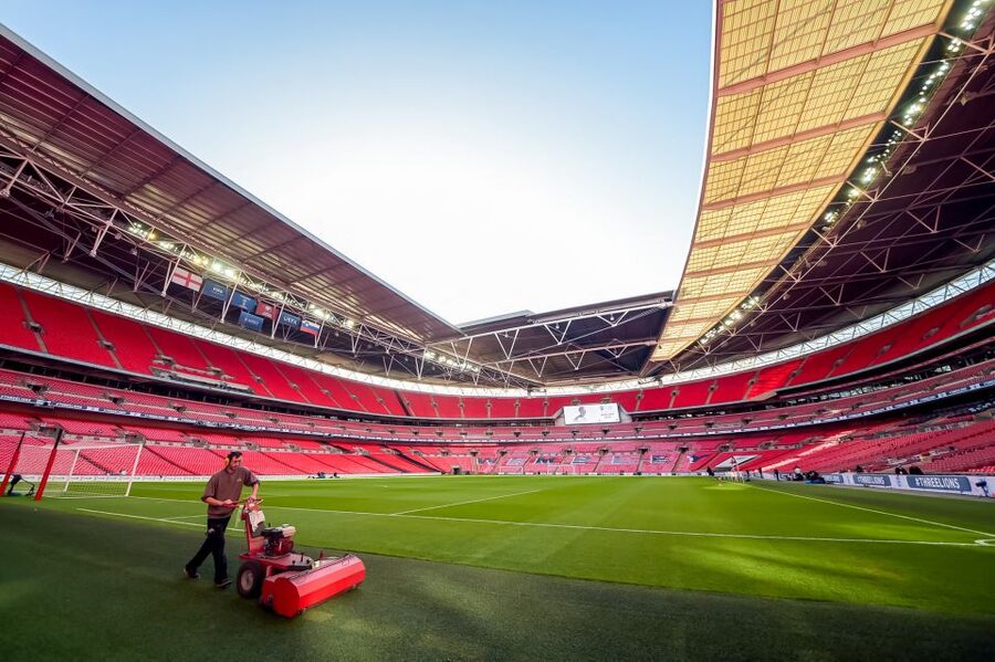London: Wembley Stadium Guided Tour - Trophy winners steps and the Crossbar Exhibition