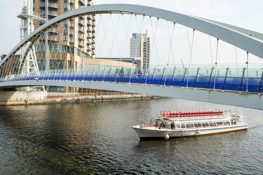 Manchester: Canal & River Cruise - Your route: Salford Quays to the Ship Canal, then toward the Irwell