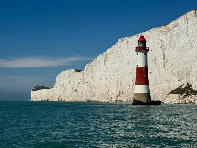 Newhaven: Beachy Head Lighthouse Boat Tour - Cuckmere Haven and Birling Gap: Coastguard Cottages and coastal detail