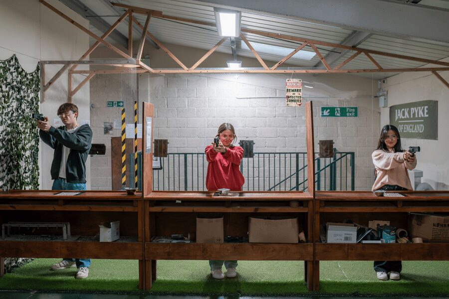 Newton Abbot: Rifle, Pistol and Simulator Combo Package - Pistol Range: Quick Reflexes, Variety of Targets, Pro Supervision
