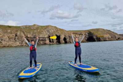 Pembrokeshire: Paddle Boarding At Tenby North Beach