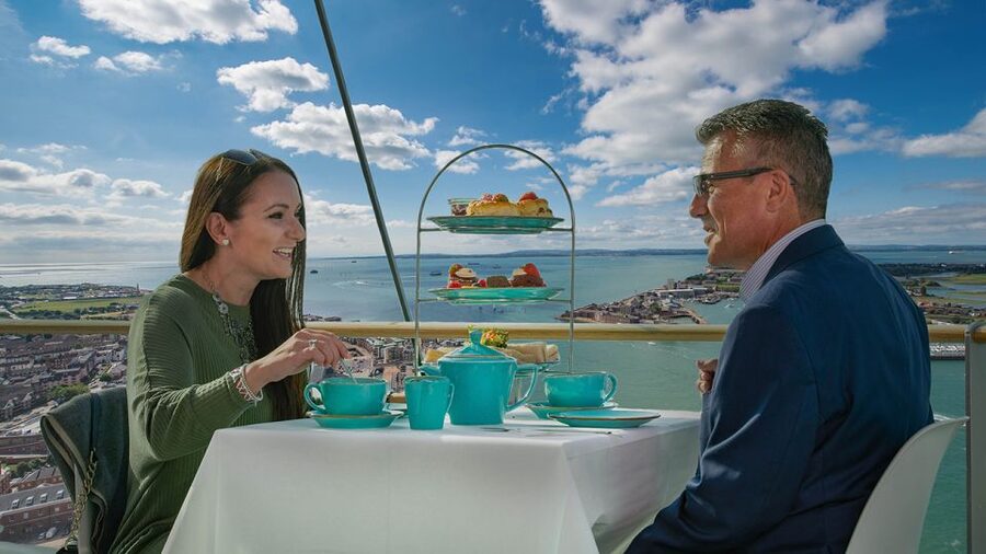 Portsmouth: Spinnaker Tower High Tea in the Clouds - From Harbor-Level to High-Tea Level: How the Experience Starts