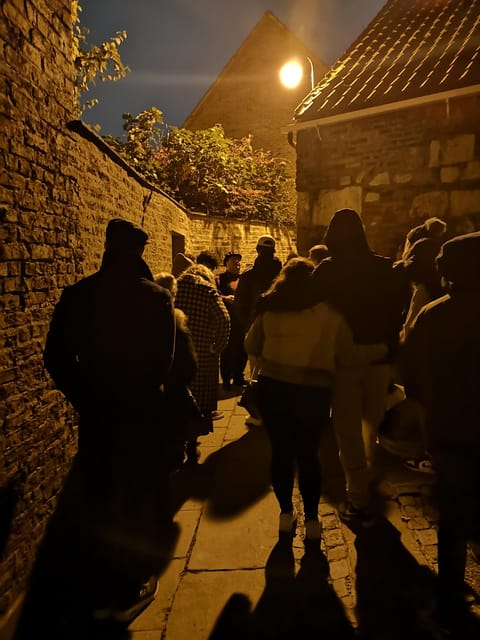 Shadows of York: Ghost Walk and Horrible History. - Entering the walk from Guy Fawkes Inn on High Petergate
