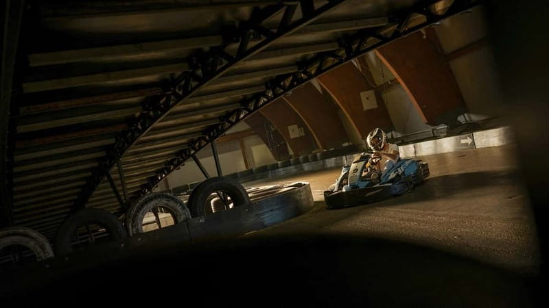 South Wales: Indoor Go-Karting Experience - Entering Kart Kingdom’s WWII Aircraft Hanger in Llandow