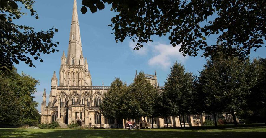 St Mary Redcliffe Church Bristol: Guided Tour - Entering the Hexagonal North Porch, Bristol’s Medieval Front Door