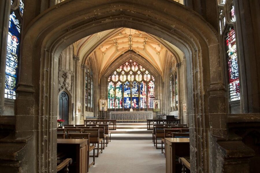 St Mary Redcliffe Church Bristol: Guided Tour - West End Views: Roof Bosses, Perpendicular Gothic, and the Power of High Ceilings