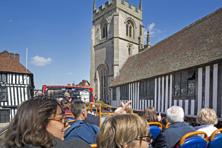 Stratford-upon-Avon:City Sightseeing Hop-On Hop-Off Bus Tour - Shakespeare’s Stratford, with a seat belt for your schedule