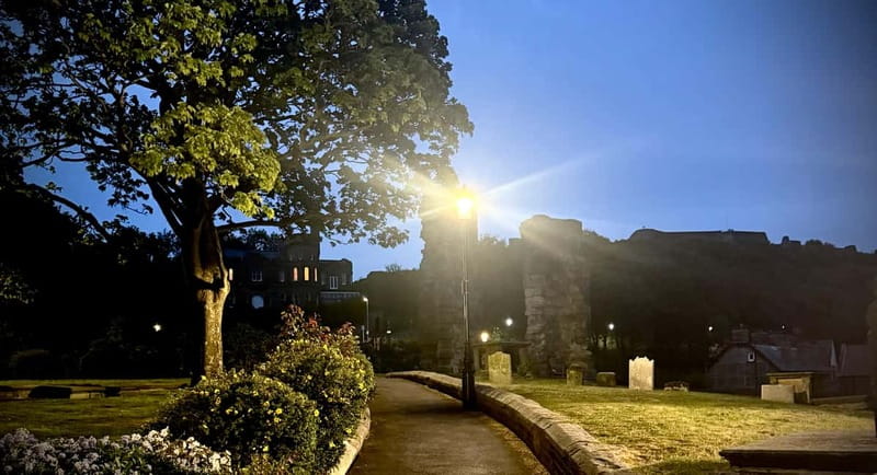 The Scarborough Ghost Walk - The first stops: Scarborough Castle, Anne Brontë’s Grave, and St Mary’s Church