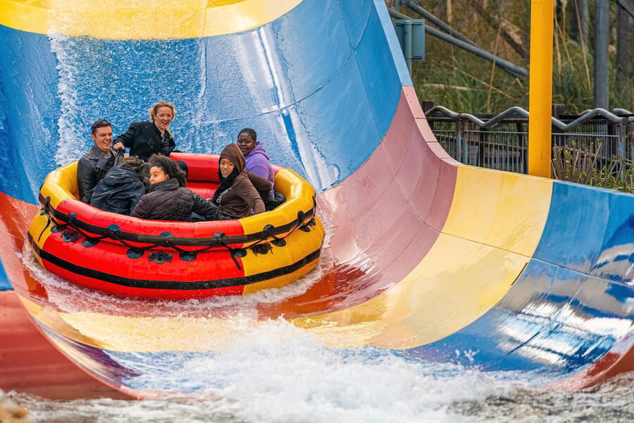THORPE PARK Resort: Entrance Ticket - Water rides: Tidal Wave, Storm Surge, and Logger’s Leap