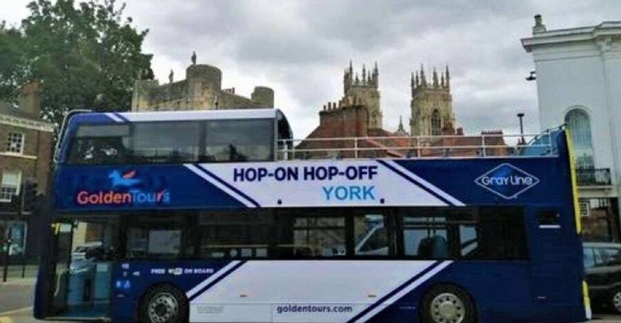 York: Hop-on Hop-off Sightseeing Bus Tour - What you get on board: open-top views and English audio